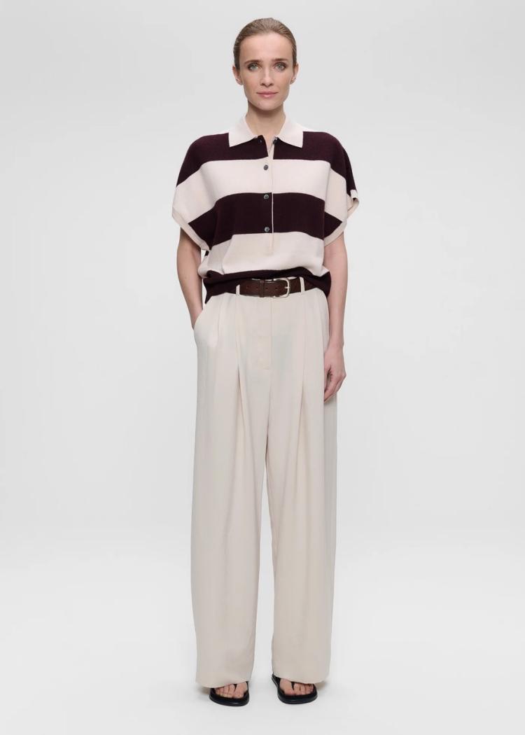 Zenggi - Cashmere blend polo top