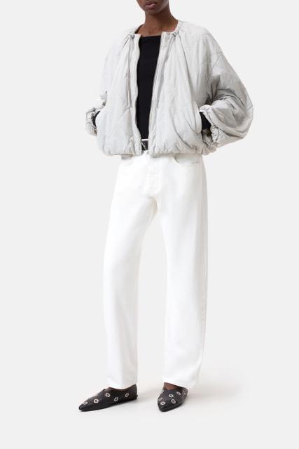Closed - Cropped gathered bomber