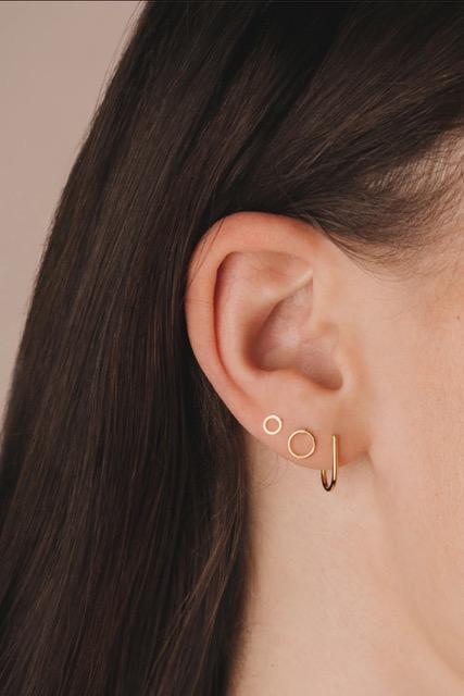 Studio MHL - Earrings open round 4mm