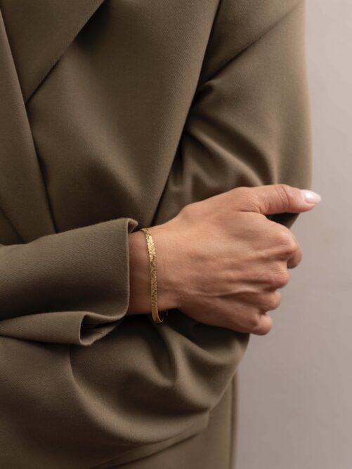 Ellen Beekmans - Platte snake armband met patroon