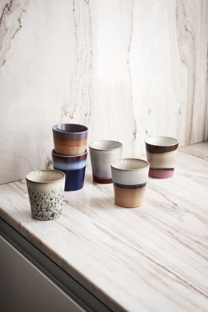 HKliving - 70s ceramics: Coffee mug, Hail