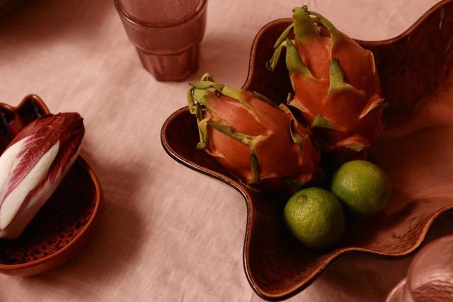 HKliving - Shell serving bowl coral