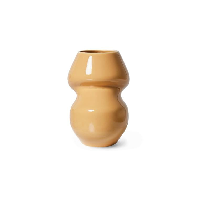 HKliving - Ceramic vase organic cappuccino S