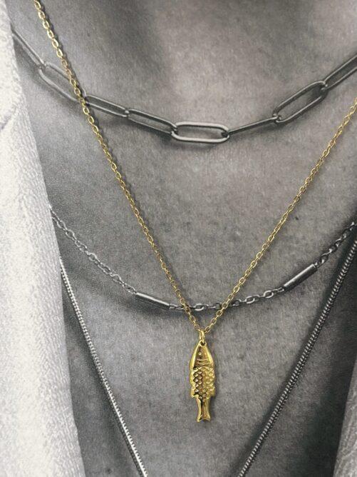 Ellen Beekmans - Ketting met vishanger