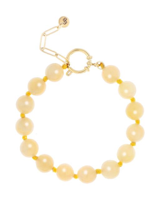 Ellen Beekmans - Gemstone armband geel
