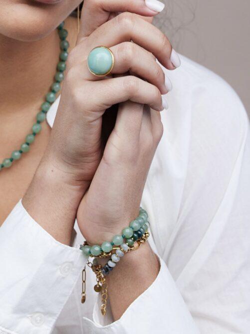 Ellen Beekmans - Gemstone armband aventurijn