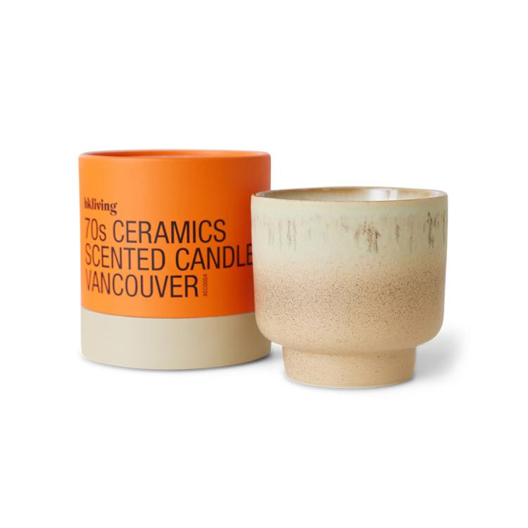 HKliving - 70s ceramics: scented candle Vancouver