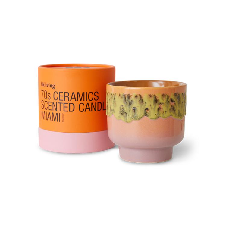 HKliving - 70s ceramics: scented candle Miami