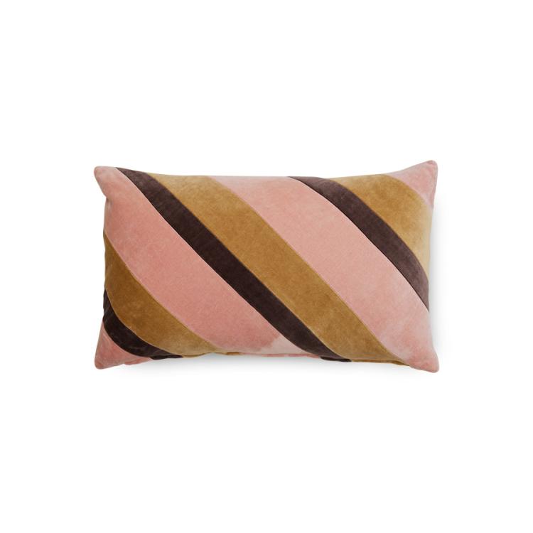 HK Living - Striped velvet cushion