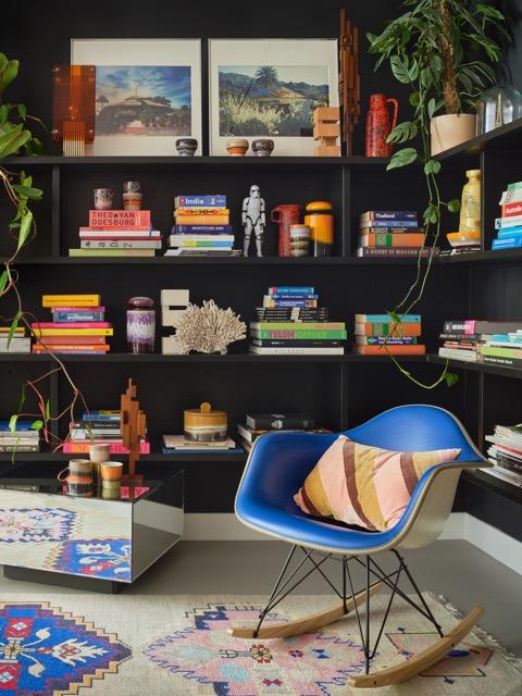 HK Living - Striped velvet cushion