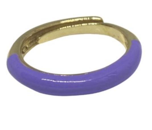 Ellen Beekmans - Emaille ring paars