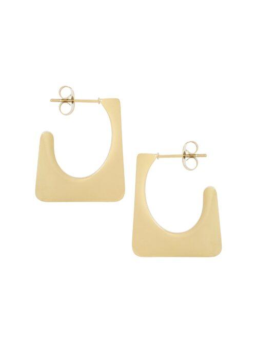 Ellen Beekmans - Hoekige platte oorbellen