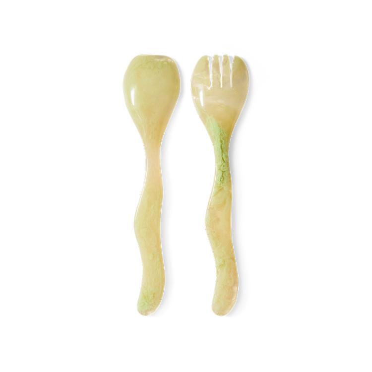 HK Living - Salad cutlery, Mist green