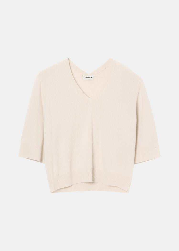 Zenggi - Cashmere blend v-top