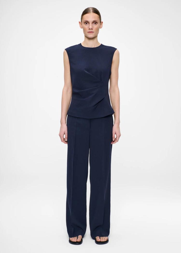Zenggi - Japanese crepe draped top