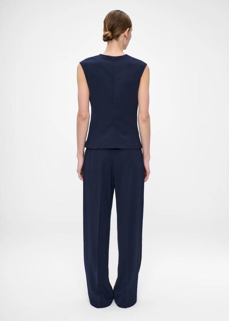 Zenggi - Japanese crepe draped top