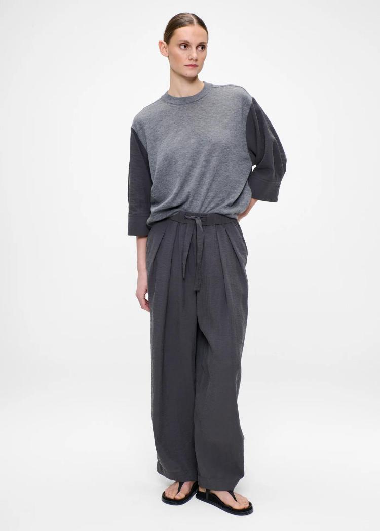 Zenggi - Silk nylon knit-mix top