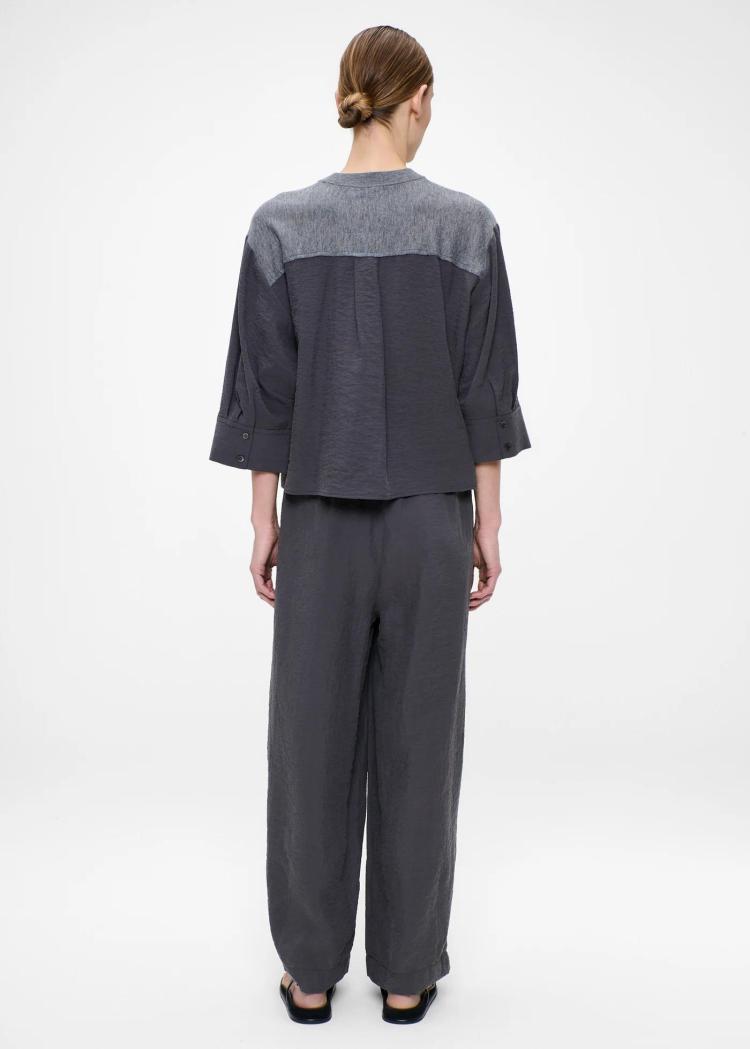 Zenggi - Silk nylon knit-mix top