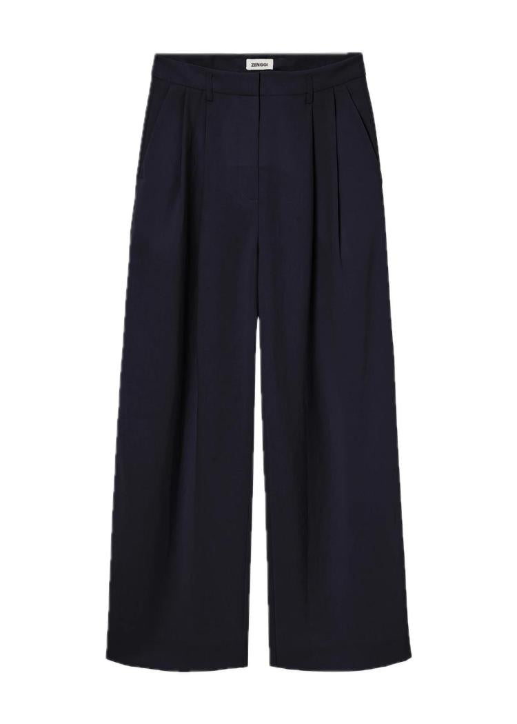 Zenggi - Japanese crepe jade pants