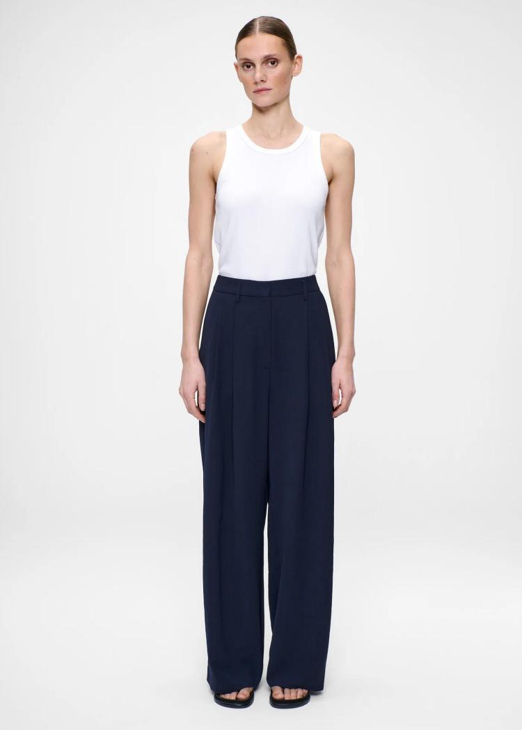 Zenggi - Japanese crepe jade pants
