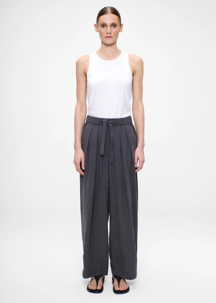 Zenggi - Silk nylon relaxed pants