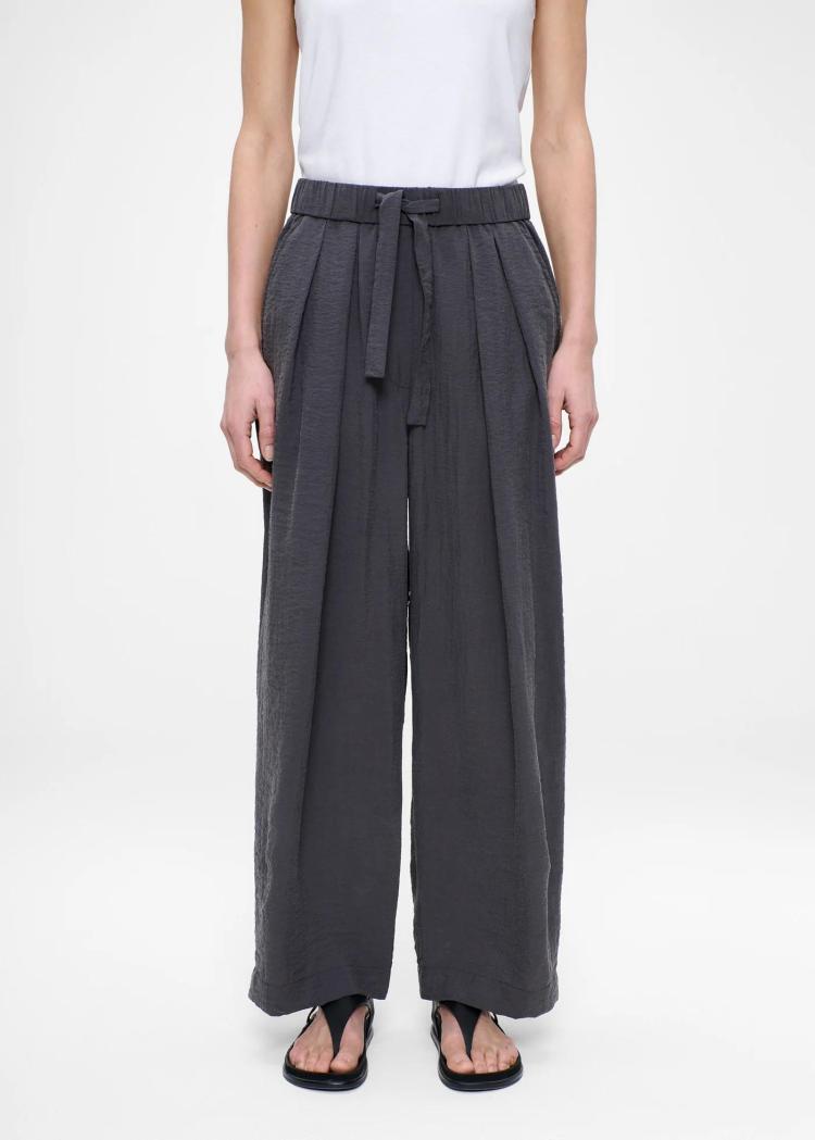 Zenggi - Silk nylon relaxed pants