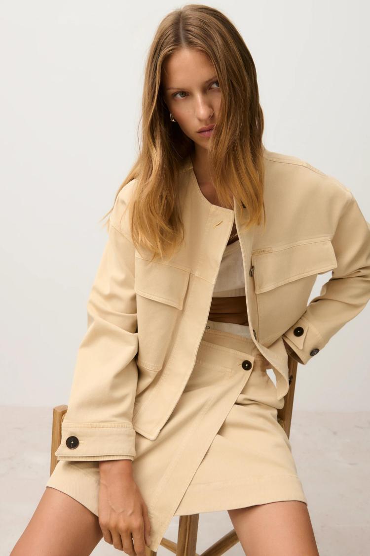 Closed - Cropped utility jacket
