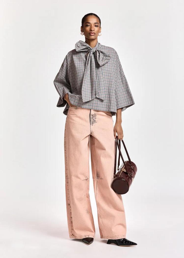 Essentiel Antwerp - Kefir Pussy Bow Tie Top