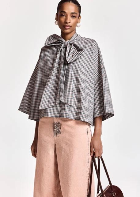 Essentiel Antwerp - Kefir Pussy Bow Tie Top