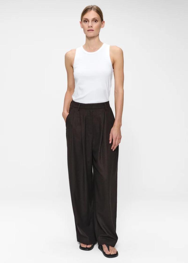 Zenggi - Soft flannel jade elastic pants