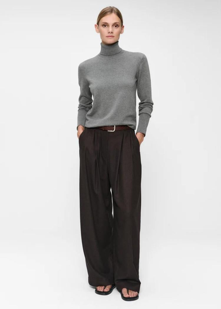 Zenggi - Soft flannel jade elastic pants