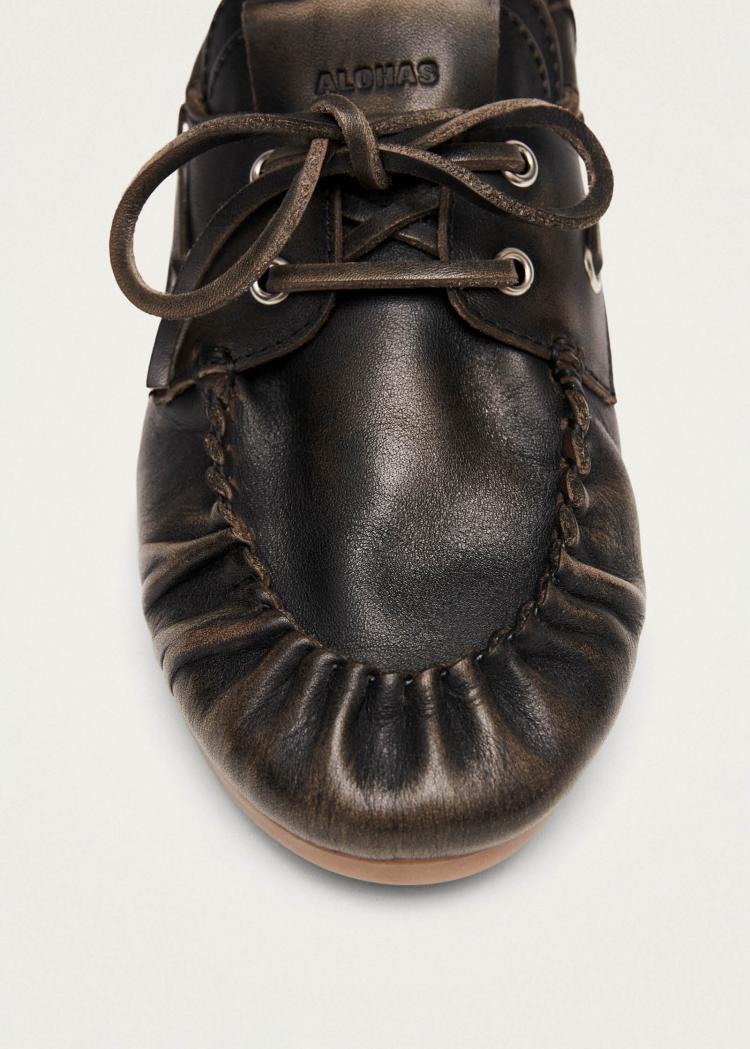 Alohas - Rowan Brown Leather Loafers
