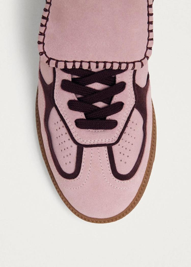Alohas - Club Suede Pink Leather Sneakers