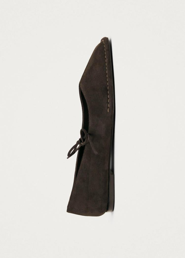 Alohas - Sway Suede Brown Leather Ballet Flats