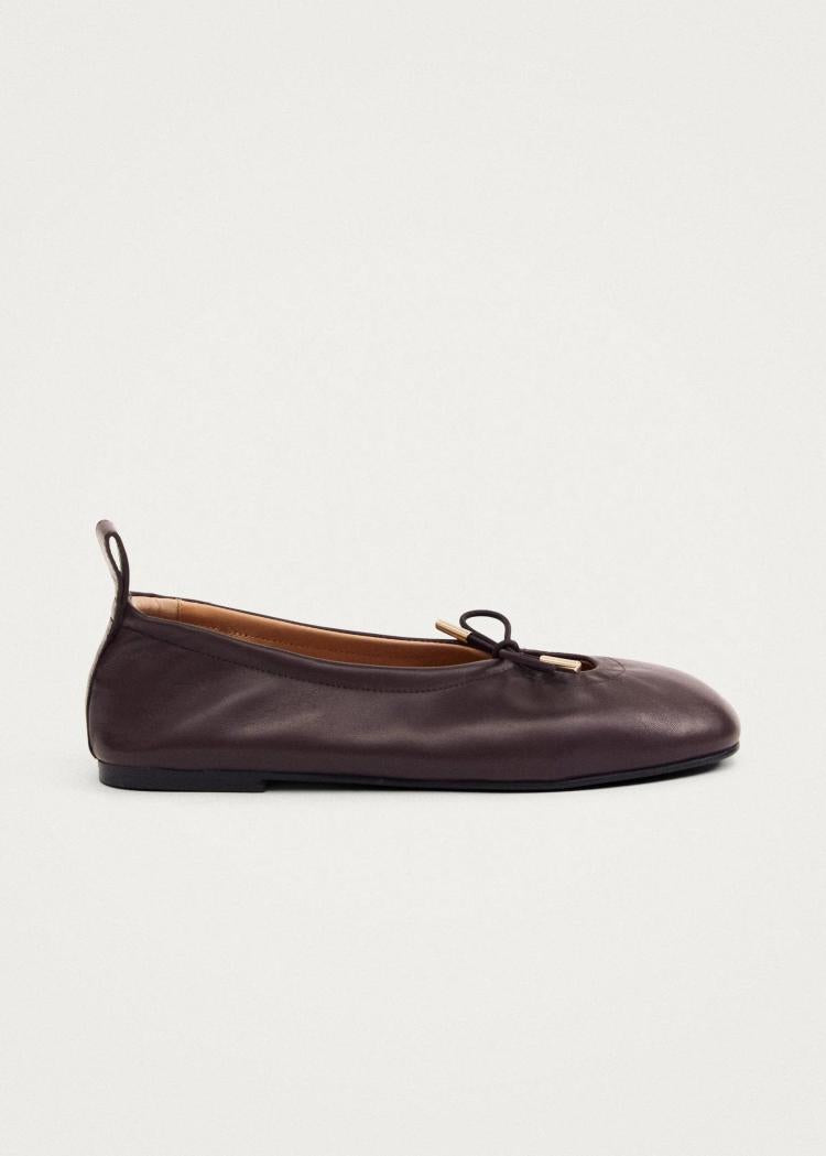 Alohas - Rosalind Brown Leather Ballet Flats