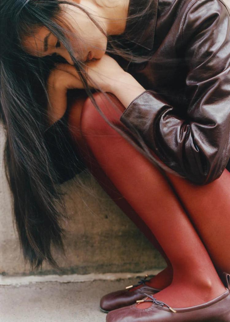 Alohas - Rosalind Brown Leather Ballet Flats