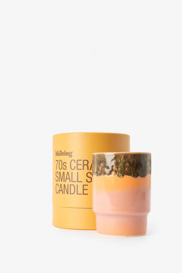 HK Living - 70s ceramics: small scented candle miami