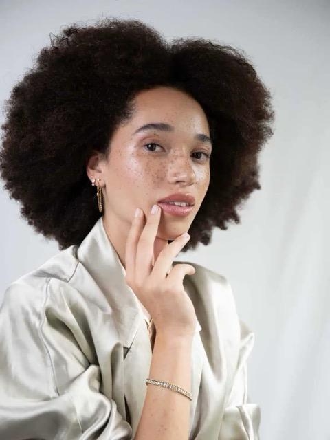 Ellen Beekmans - Fijne duo strass oorstekers