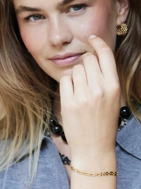 Ellen Beekmans - Vergulde fantasie armband