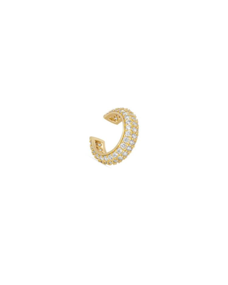 Ellen Beekmans - Earcuff strass goud enkel