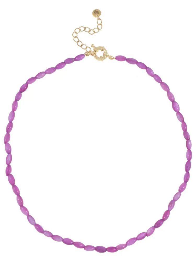 Ellen Beekmans - Schelpenketting / paars