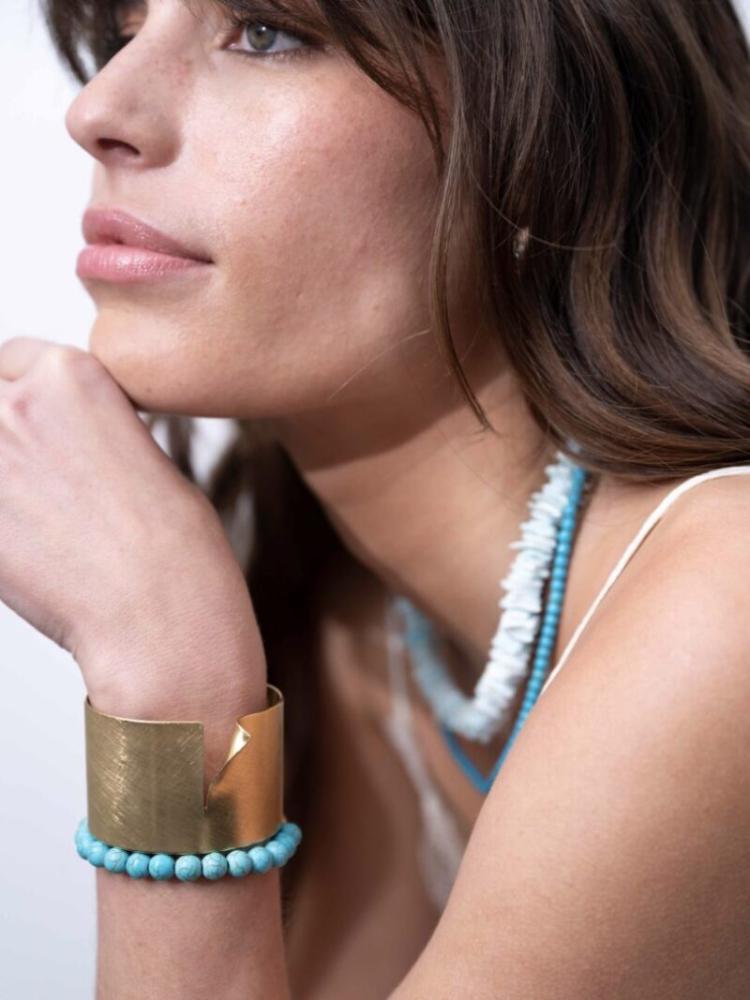 Ellen Beekmans - Fijne gemstone ketting / turquoise