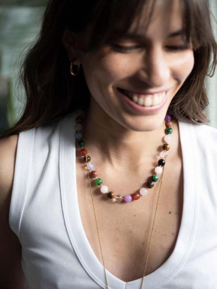 Ellen Beekmans - Gemstone ketting / multicolor I
