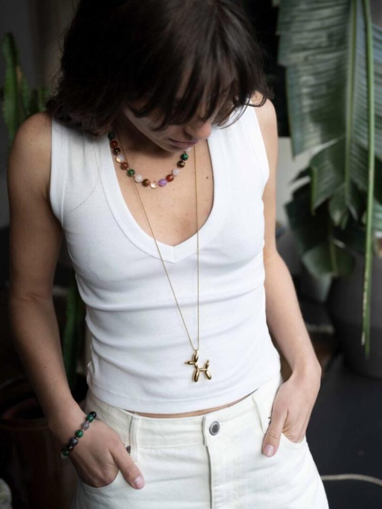 Ellen Beekmans - Gemstone ketting / multicolor I