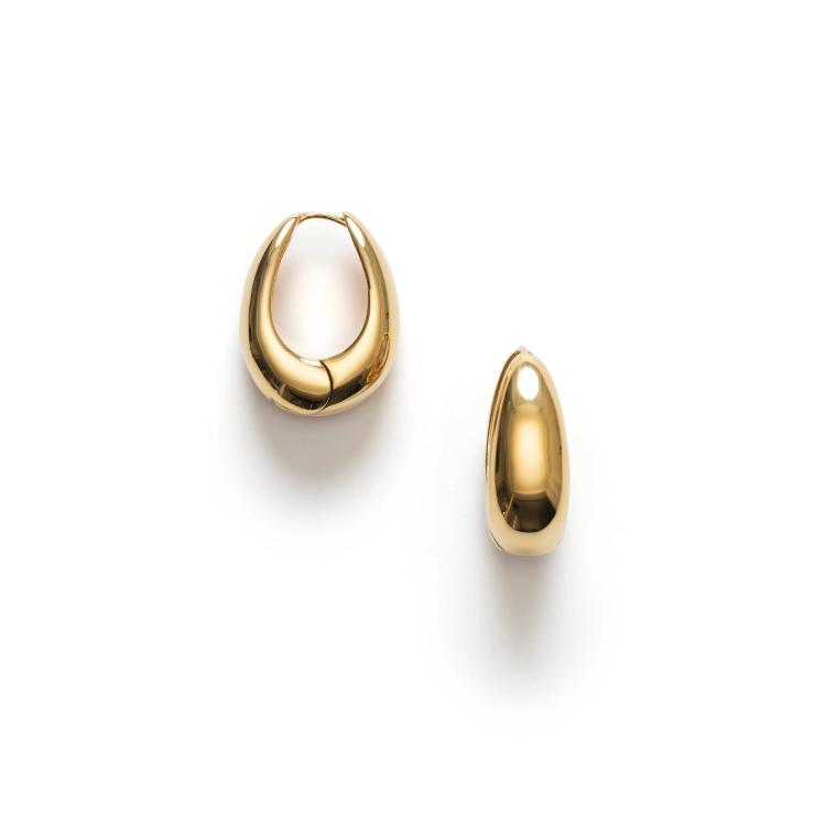 Anni Lu - Golden curve hoops gold