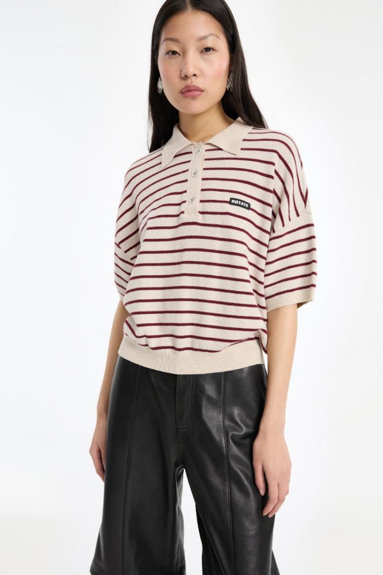 ROTATE - Slinky knit polo