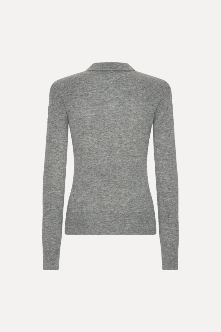 ROTATE - Wool longsleeve polo