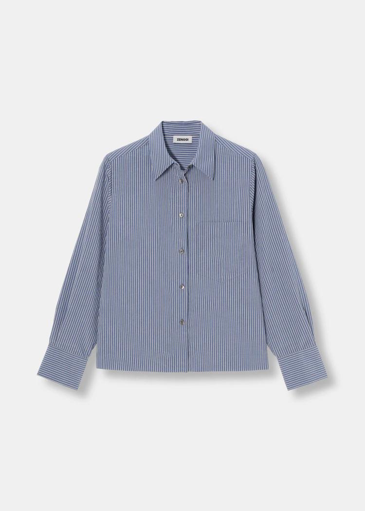 Zenggi - Lyocell blend shirt stripe