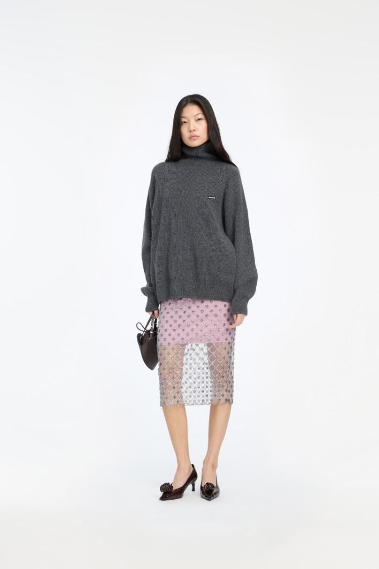 ROTATE - knit high neck jumper