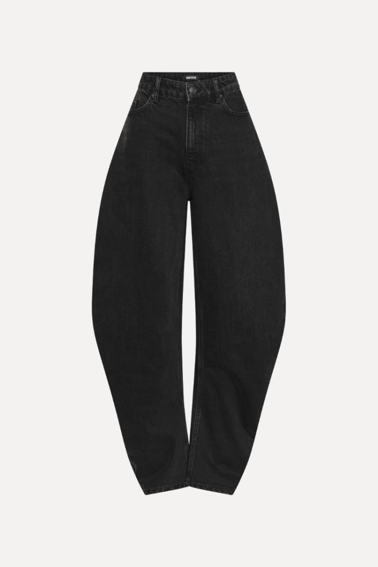 ROTATE - drapped barrel jeans